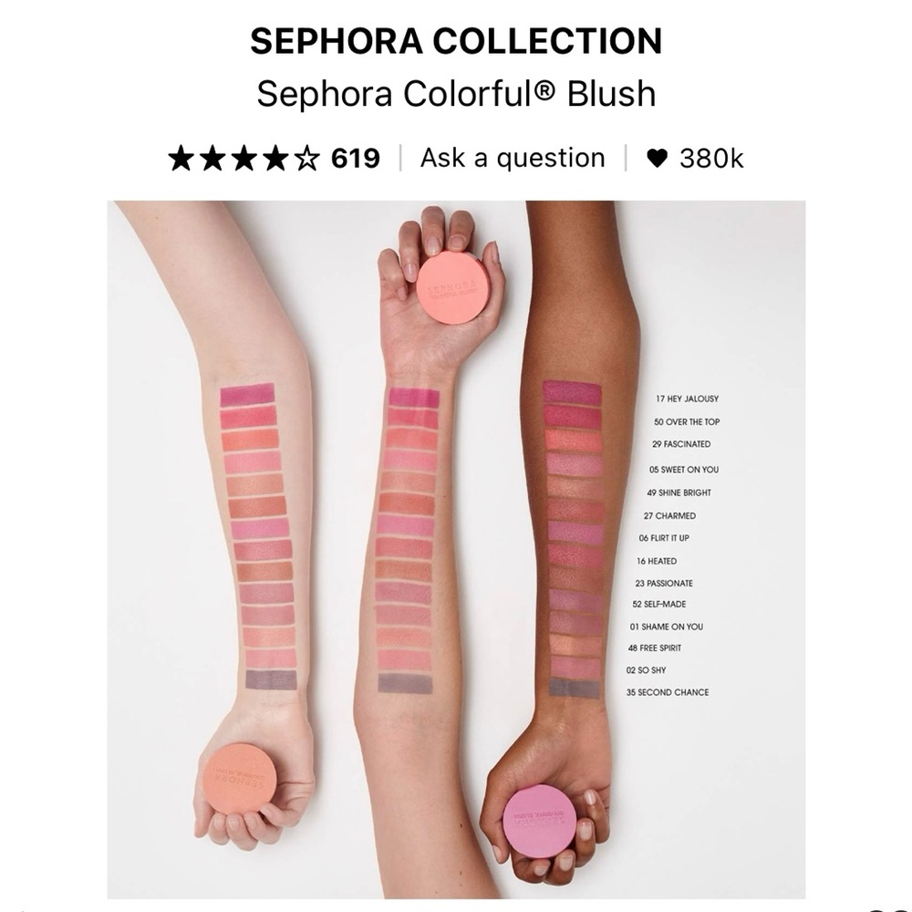 Only 1 LEFT. Sephora Colorful Blush/eye shadow Flirt It Up. - Picture 8 of 9
